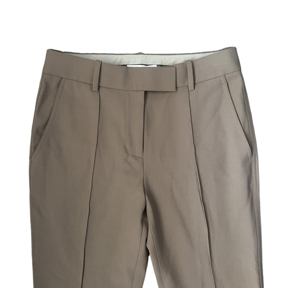 Helmut Lang Taupe Pinched Seam Trousers Size 2 - Picture 9 of 14